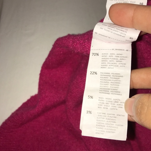 Mohito Hot Pink Scoop Neck Stretch Dolman Sweater - Picture 13 of 13